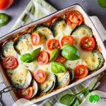 Vegetarische recepten: Ovenschotel met aubergine, tomaten en Parmezaanse kaas